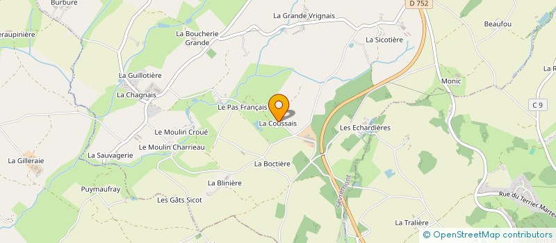 localisation de l'entreprise LES COMBES à SEVREMONT