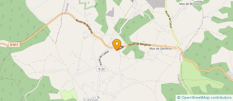 localisation de l'entreprise LES COMBETTES  CRAYSSAC