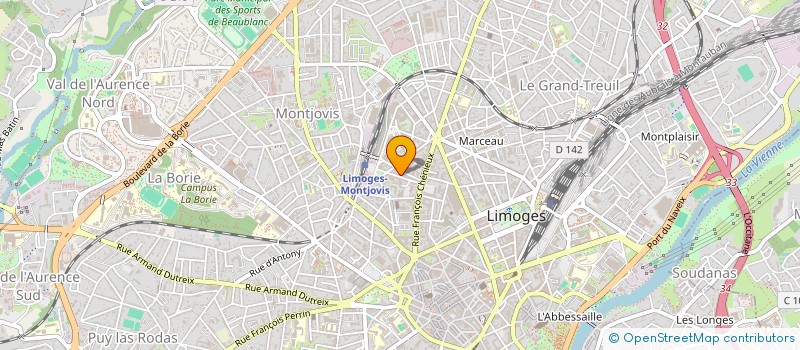 localisation de l'entreprise LES COMBLES à LIMOGES
