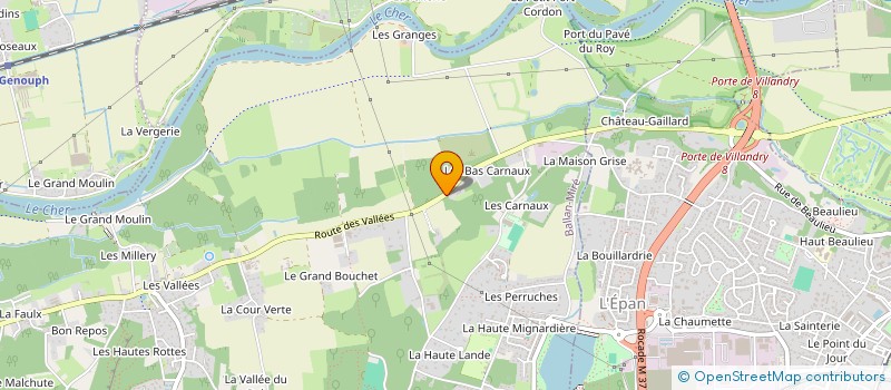 localisation de l'entreprise LES COMBLES DU VAL DE LOIRE  BALLAN-MIRE