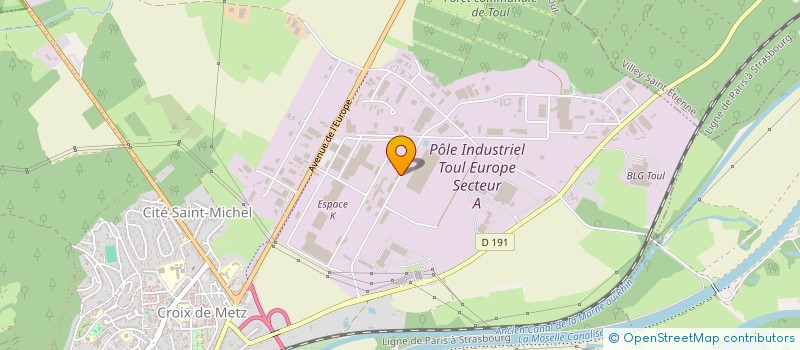 localisation de l'entreprise LES COMBLES LAGARDE  TOUL
