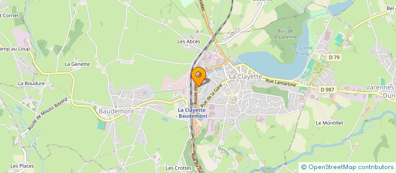 localisation de l'entreprise LES COMBUSTIBLES 71 à LA CLAYETTE