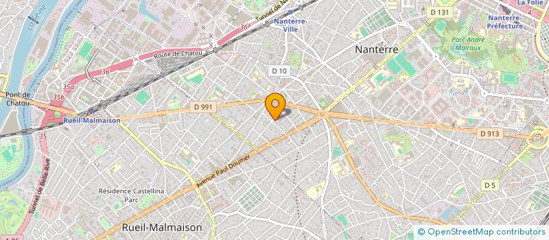 localisation de l'entreprise LES COMBUSTIBLES DE L'OUEST PARISIEN - SOCOP à NANTERRE