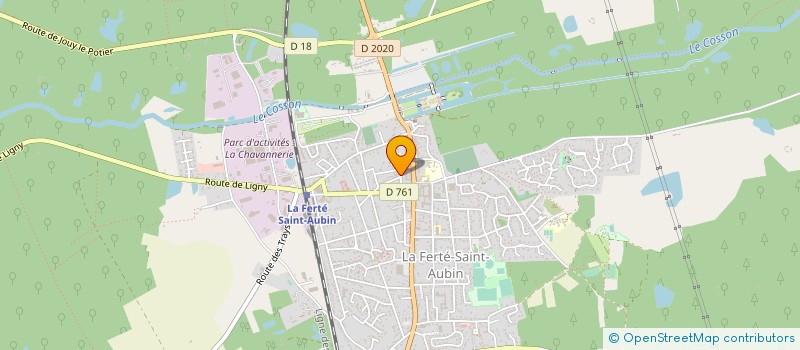 localisation de l'entreprise LES COMBUSTIBLES DE SOLOGNE à LA FERTE-SAINT-AUBIN