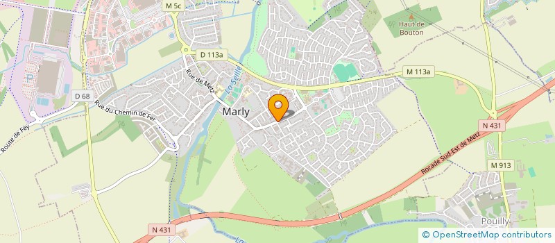 localisation de l'entreprise LES COMEDIENS DE L'OMBRE  MARLY