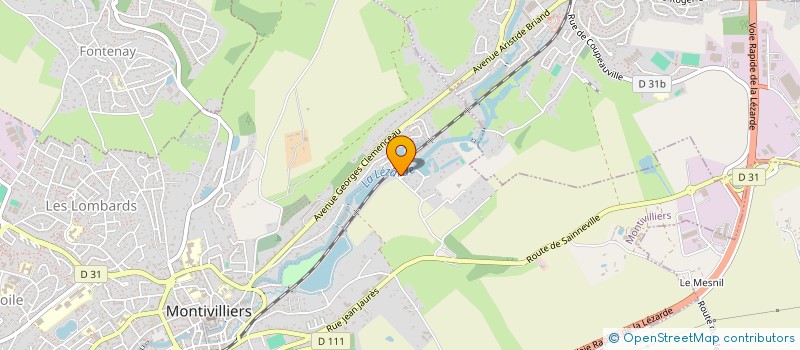 localisation de l'entreprise LES COMEDIENS DE LA LEZARDE à MONTIVILLIERS