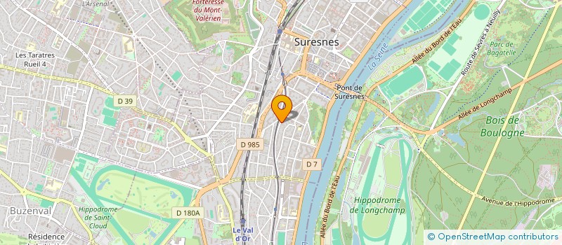 localisation de l'entreprise LES COMEDIENS DU TRETEAU à SURESNES