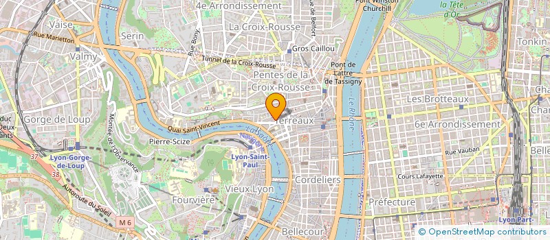 localisation de l'entreprise LES COMEDIENS DU VIEUX LYON à LYON