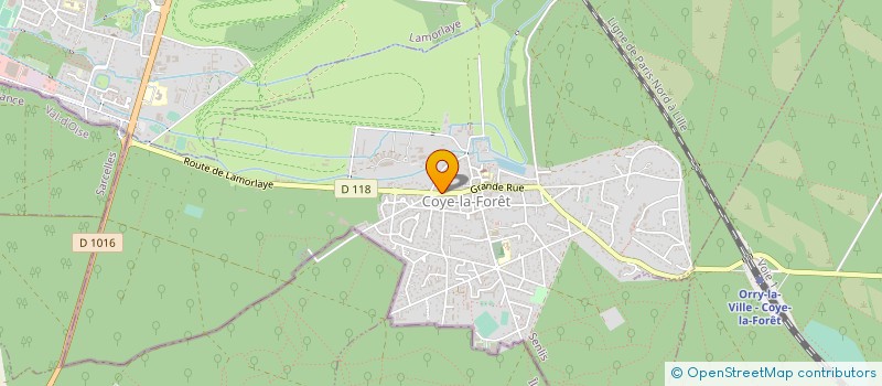 localisation de l'entreprise LES COMMELLES à COYE-LA-FORET