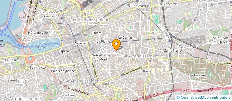 localisation de l'entreprise LES COMMERCANTS DE LA PLAINE à MARSEILLE
