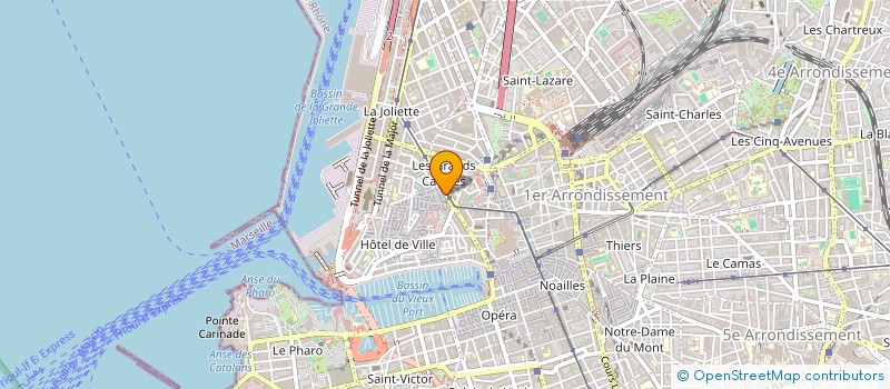 localisation de l'entreprise LES COMMERCANTS DE LA RUE DE LA REPUBLIQUE à MARSEILLE