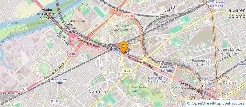localisation de l'entreprise LES COMMERCANTS DE NANTERRE UNIVERSITE  NANTERRE