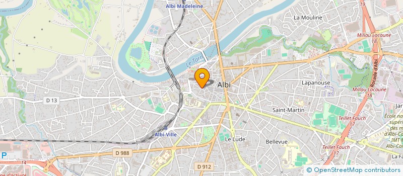 localisation de l'entreprise LES COMMERCANTS DU PETIT MONTMARTRE à ALBI