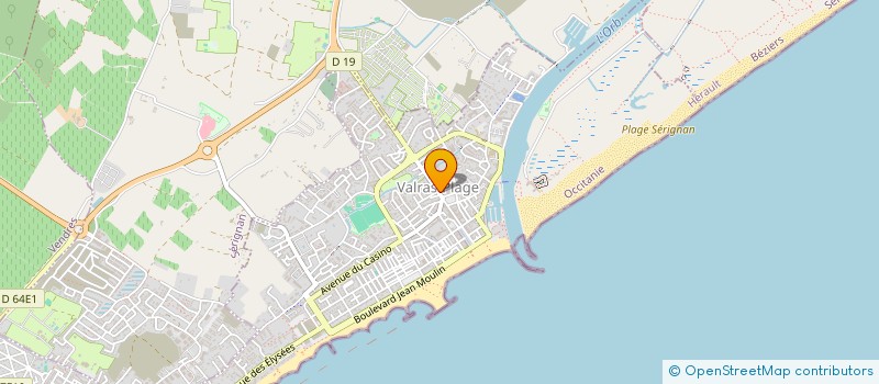 localisation de l'entreprise LES COMMERCANTS VALRASSIENS  VALRAS-PLAGE