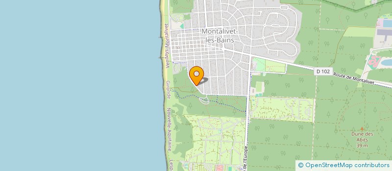 localisation de l'entreprise LES COMMERCES DE L'ATLANTIQUE  VENDAYS-MONTALIVET