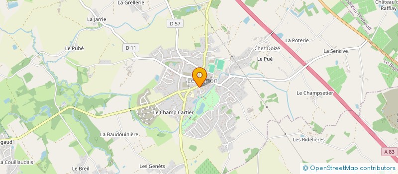 localisation de l'entreprise LES COMMERES à LE BIGNON