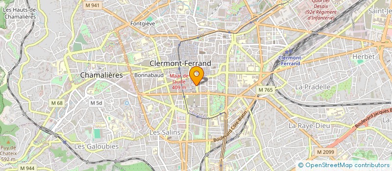 localisation de l'entreprise LES COMMISSIONNAIRES à CLERMONT-FERRAND