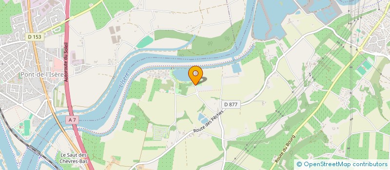 localisation de l'entreprise LES COMMUN'EAUX  CHATEAUNEUF-SUR-ISERE