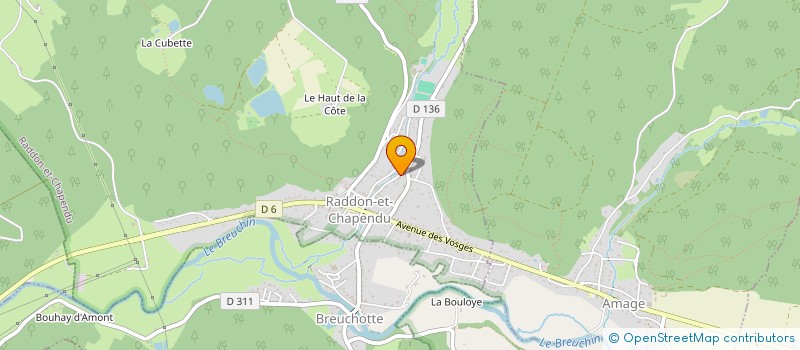 localisation de l'entreprise LES COMMUNAUX  RADDON-ET-CHAPENDU