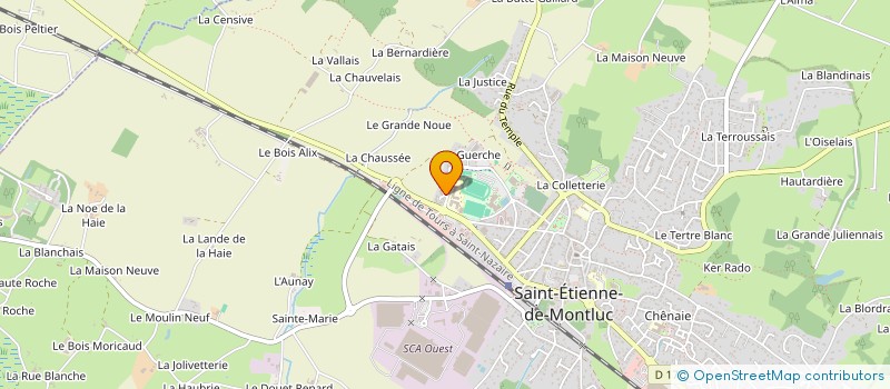 localisation de l'entreprise LES COMMUNEAUX  LE TEMPLE-DE-BRETAGNE