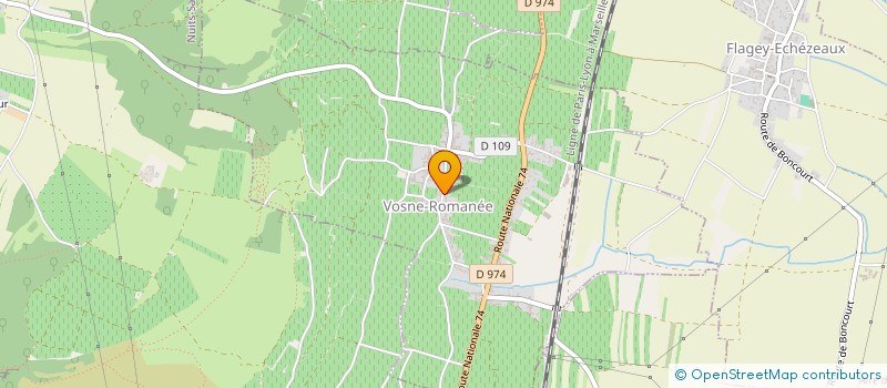 localisation de l'entreprise LES COMMUNES  VOSNE-ROMANEE