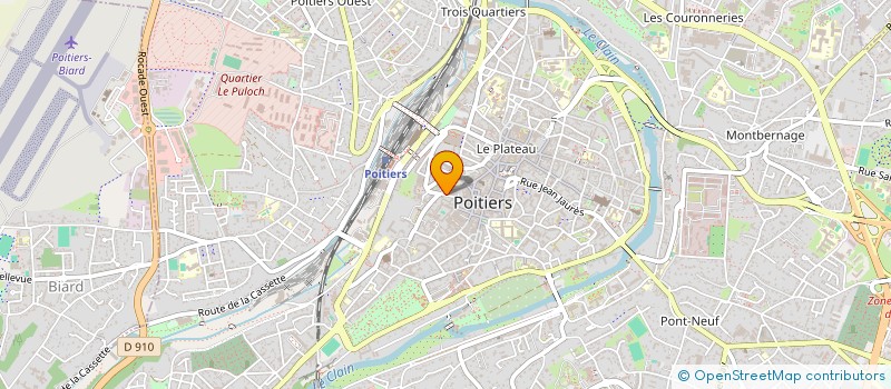 localisation de l'entreprise LES COMNAMBULES à POITIERS