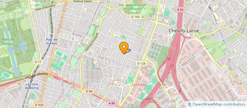 localisation de l'entreprise LES COMPAGNIES DU VAL  L'HAY-LES-ROSES