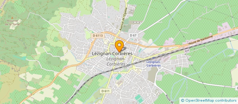 localisation de l'entreprise LES COMPAGNINES DU MIDI  LEZIGNAN-CORBIERES