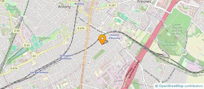 localisation de l'entreprise LES COMPAGNONS à ANTONY