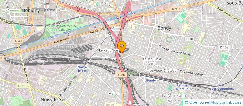 localisation de l'entreprise LES COMPAGNONS à NOISY-LE-SEC