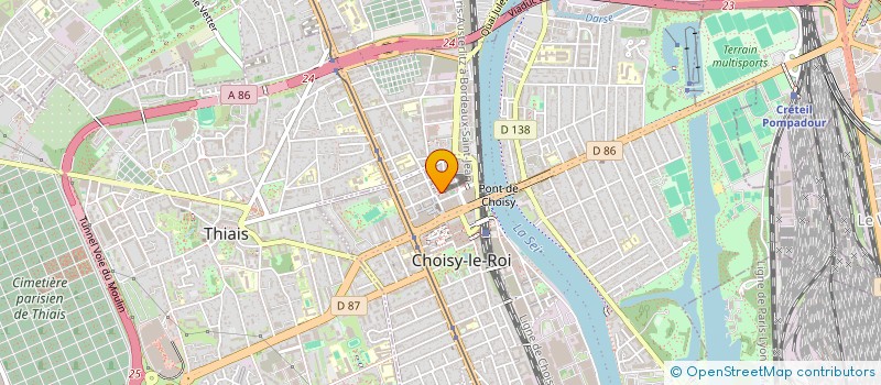 localisation de l'entreprise LES COMPAGNONS à CHOISY-LE-ROI