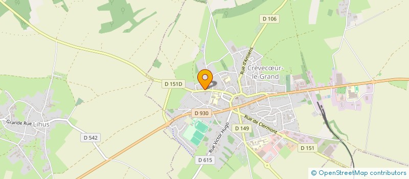 localisation de l'entreprise LES COMPAGNONS ARTISTES  CREVECUR-LE-GRAND