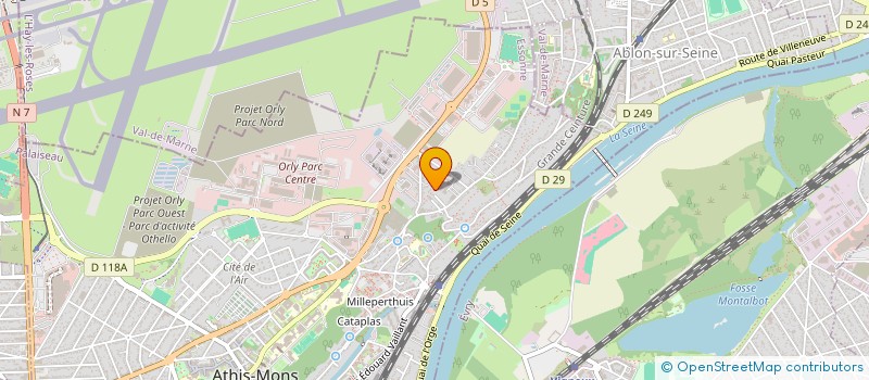 localisation de l'entreprise LES COMPAGNONS ATOUT SERVICES à ATHIS-MONS