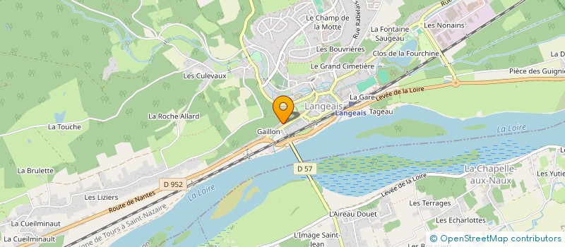 localisation de l'entreprise LES COMPAGNONS BATELIERS DU RIDELLOIS  LA CHAPELLE-AUX-NAUX