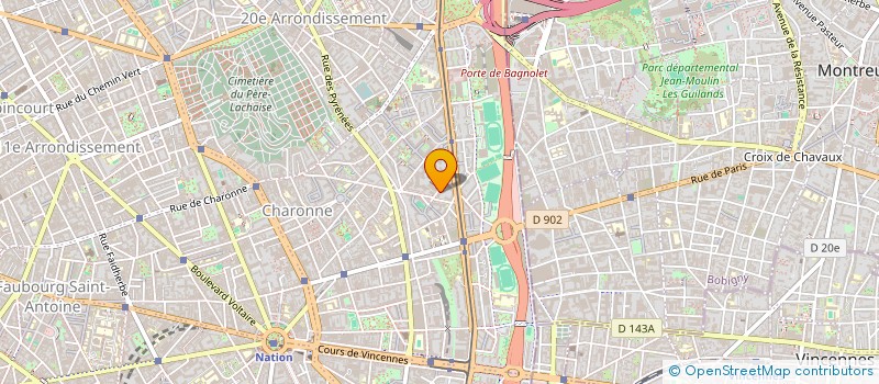 localisation de l'entreprise LES COMPAGNONS BATISSEURS  PARIS