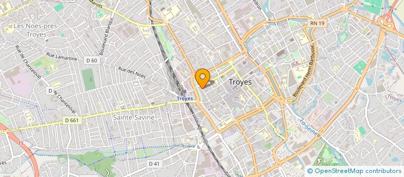 localisation de l'entreprise LES COMPAGNONS BATISSEURS DE TRADITION à TROYES
