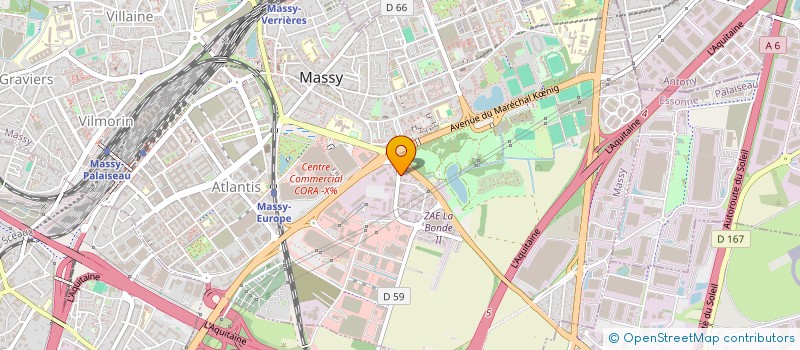 localisation de l'entreprise LES COMPAGNONS BRAIDA à MASSY