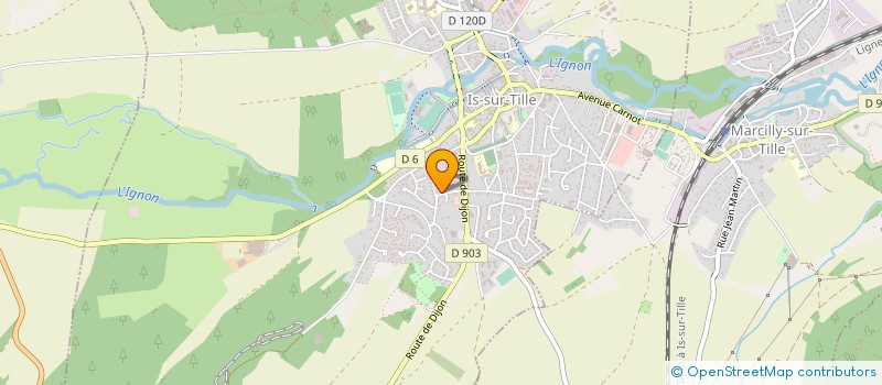 localisation de l'entreprise LES COMPAGNONS CHASSEURS DU GRAND MASSIF  IS-SUR-TILLE