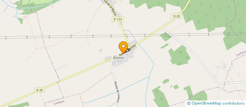 localisation de l'entreprise LES COMPAGNONS COUVREURS DU BERRY  CERBOIS