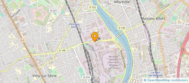 localisation de l'entreprise LES COMPAGNONS D'ALGOR à VITRY SUR SEINE