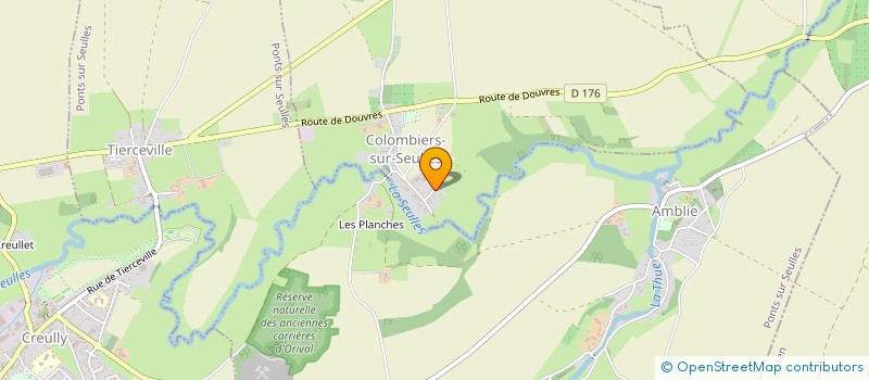 localisation de l'entreprise LES COMPAGNONS D'HASTINGS  COLOMBIERS-SUR-SEULLES