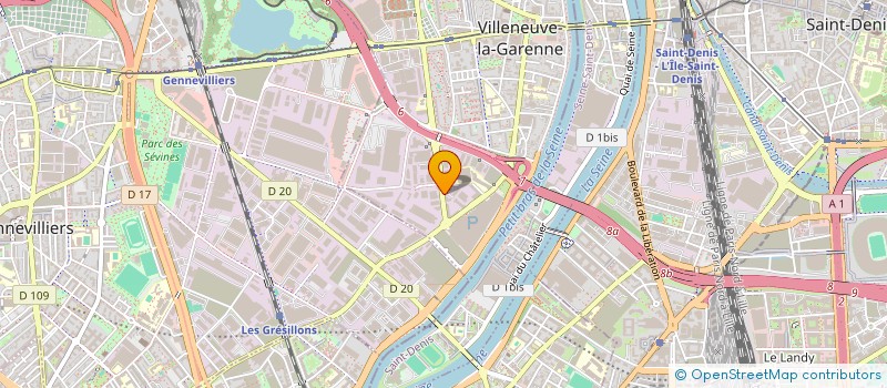 localisation de l'entreprise LES COMPAGNONS DE BACCHUS à VILLENEUVE-LA-GARENNE