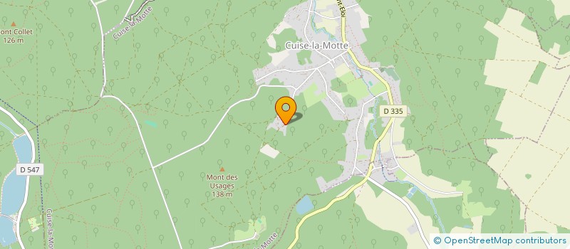 localisation de l'entreprise LES COMPAGNONS DE CULTURE PEINTURE  CUISE-LA-MOTTE