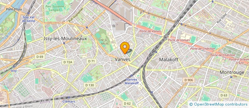 localisation de l'entreprise LES COMPAGNONS DE FRANCE à VANVES