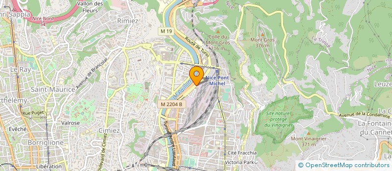 localisation de l'entreprise LES COMPAGNONS DE FRANCE DEMENAGEMENT à NICE