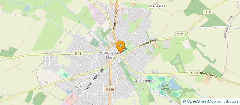 localisation de l'entreprise LES COMPAGNONS DE L'ART EN HAUT BERRY à AUBIGNY-SUR-NERE