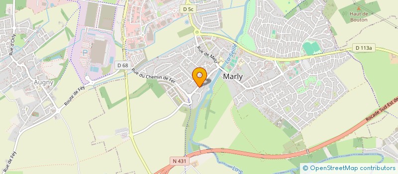 localisation de l'entreprise LES COMPAGNONS DE L ART ET DU SAVOIR FER à MARLY