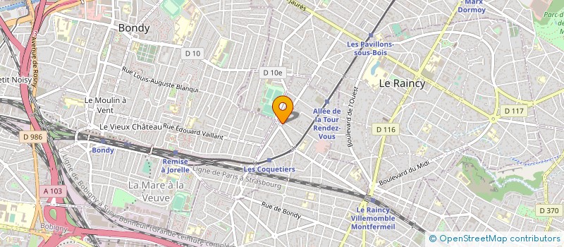 localisation de l'entreprise LES COMPAGNONS DE L'ASSAINISSEMENT à VILLEMOMBLE
