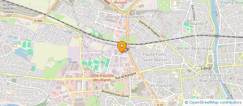 localisation de l'entreprise LES COMPAGNONS DE L'ENERGIE à LAVAL