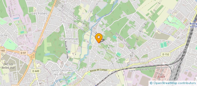 localisation de l'entreprise LES COMPAGNONS DE L'ENVIRONNEMENT à SAINT-GERMAIN-LES-ARPAJON